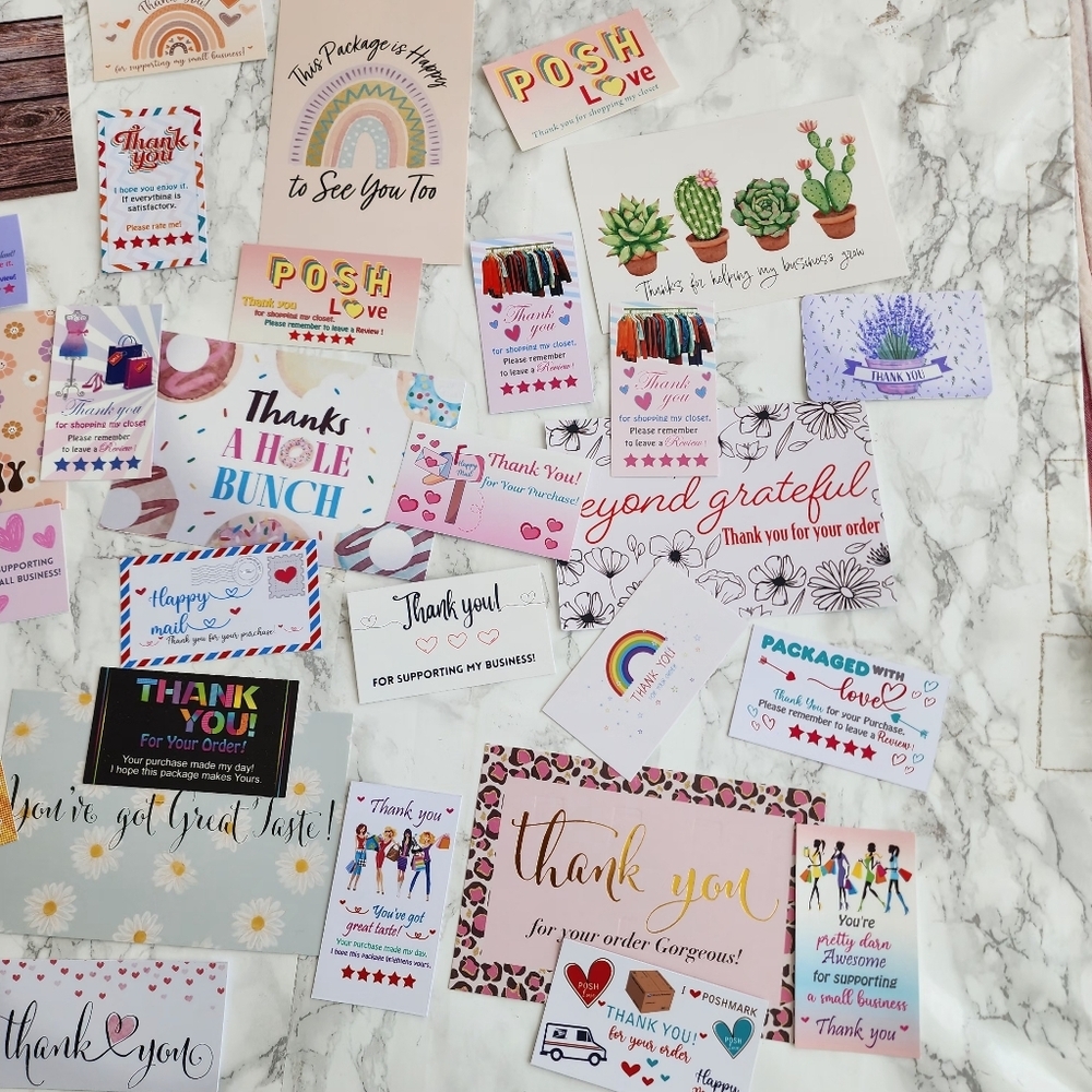 100 Assorted Thank You Cards - Picture 2 of 4